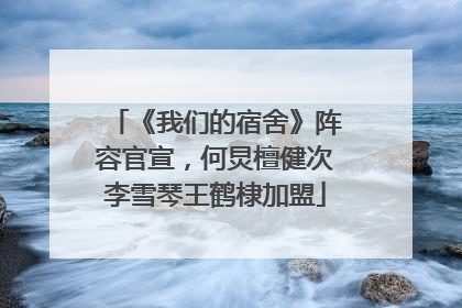 《我们的宿舍》阵容官宣，何炅檀健次李雪琴王鹤棣加盟