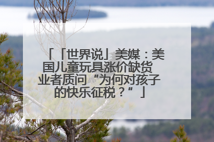 「世界说」美媒：美国儿童玩具涨价缺货 业者质问“为何对孩子的快乐征税？”