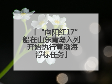 “向阳红17”船在山东青岛入列 开始执行黄渤海浮标任务