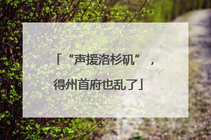 “声援洛杉矶”，得州首府也乱了