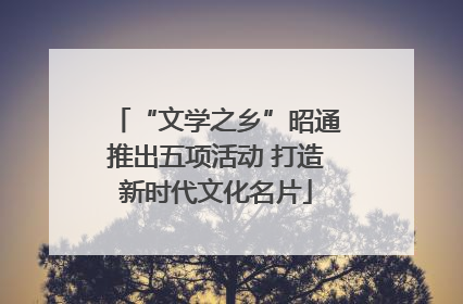 “文学之乡”昭通推出五项活动 打造新时代文化名片
