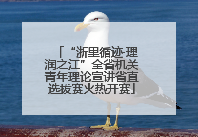 “浙里循迹·理润之江”全省机关青年理论宣讲省直选拔赛火热开赛