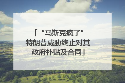 “马斯克疯了” 特朗普威胁终止对其政府补贴及合同