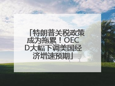 特朗普关税政策成为拖累！OECD大幅下调美国经济增速预期