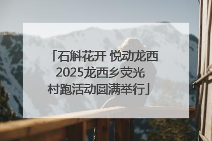 石斛花开 悦动龙西 2025龙西乡荧光村跑活动圆满举行