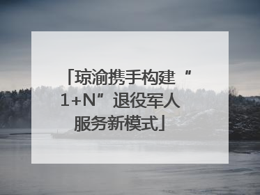 琼渝携手构建“1+N”退役军人服务新模式