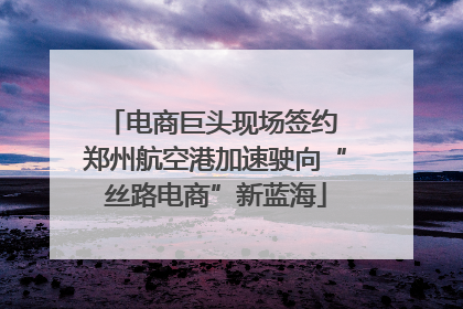 电商巨头现场签约 郑州航空港加速驶向“丝路电商”新蓝海