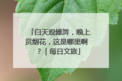 白天观傩舞，晚上赏烟花，这是哪里啊？｜每日文旅
