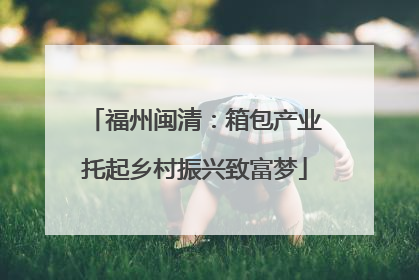 福州闽清：箱包产业托起乡村振兴致富梦
