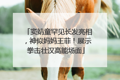 窦靖童罕见长发亮相，神似妈妈王菲！展示拳击壮汉高能场面