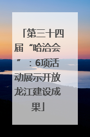 第三十四届“哈洽会”：6项活动展示开放龙江建设成果