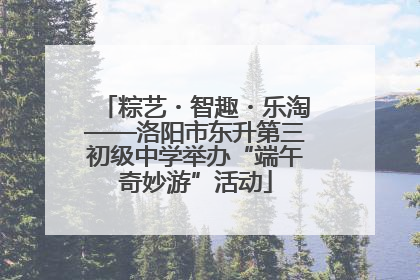 粽艺・智趣・乐淘——洛阳市东升第三初级中学举办“端午奇妙游”活动