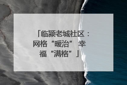 临颍老城社区：网格“暖治” 幸福“满格”