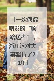 一次偶遇萌发的“顺路送考”，浙江这对夫妻坚持了21年