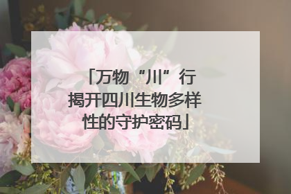 万物“川”行 揭开四川生物多样性的守护密码
