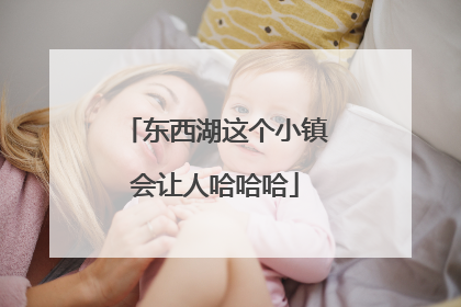 东西湖这个小镇会让人哈哈哈