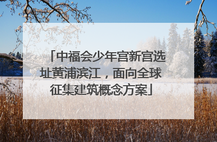 中福会少年宫新宫选址黄浦滨江，面向全球征集建筑概念方案