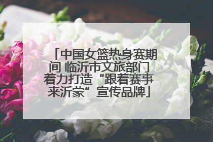 中国女篮热身赛期间 临沂市文旅部门着力打造“跟着赛事来沂蒙”宣传品牌
