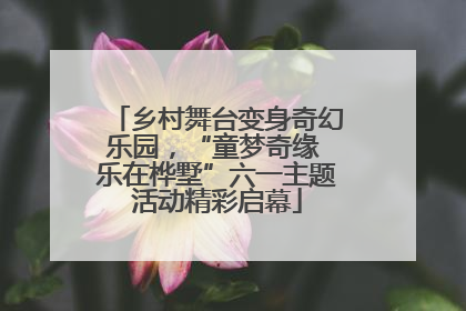 乡村舞台变身奇幻乐园，“童梦奇缘 乐在桦墅”六一主题活动精彩启幕