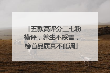 五款高评分三七粉横评，养生不踩雷，榜首品质真不低调
