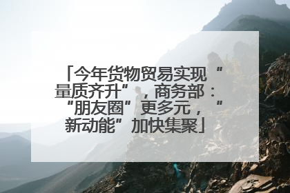 今年货物贸易实现“量质齐升”，商务部：“朋友圈”更多元，“新动能”加快集聚