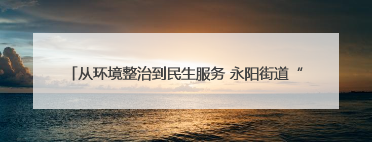 从环境整治到民生服务 永阳街道“全民清洁日”两周年再启共治新篇