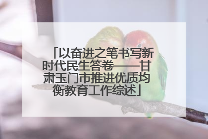 以奋进之笔书写新时代民生答卷——甘肃玉门市推进优质均衡教育工作综述