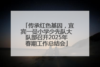传承红色基因，宜宾一曼小学少先队大队部召开2025年春期工作总结会