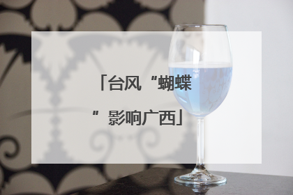台风“蝴蝶”影响广西