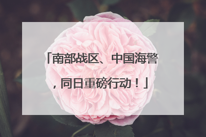 南部战区、中国海警，同日重磅行动！