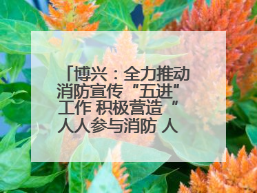 博兴：全力推动消防宣传“五进”工作 积极营造“人人参与消防 人人学习消防”的良好氛围