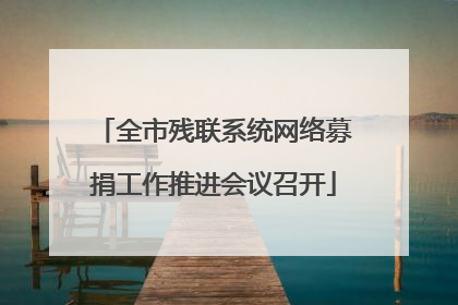 全市残联系统网络募捐工作推进会议召开