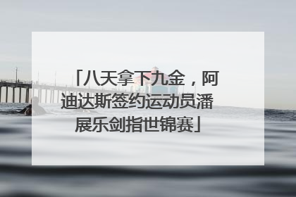 八天拿下九金，阿迪达斯签约运动员潘展乐剑指世锦赛