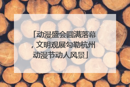 动漫盛会圆满落幕，文明观展勾勒杭州动漫节动人风景