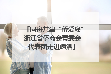 同舟共建“侨爱岛” 浙江省侨商会青委会代表团走进嵊泗