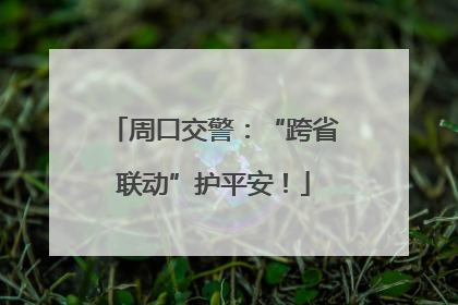 周口交警：“跨省联动”护平安！
