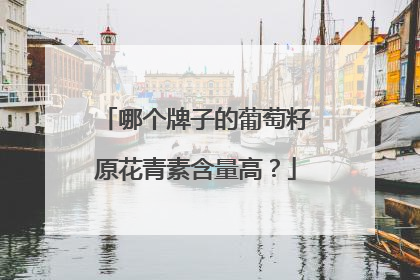 哪个牌子的葡萄籽原花青素含量高？
