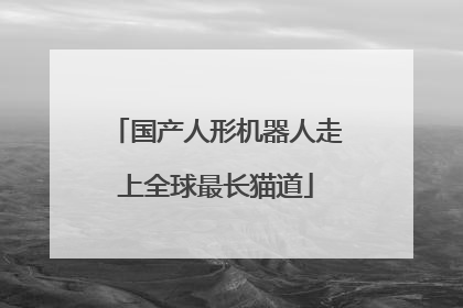 国产人形机器人走上全球最长猫道