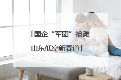 国企“军团”抢滩山东低空新赛道