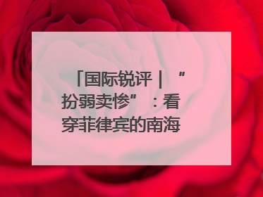 国际锐评｜“扮弱卖惨”：看穿菲律宾的南海讹诈策略