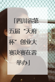 四川省第五届“天府杯”创业大赛决赛在蓉举办