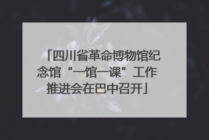 四川省革命博物馆纪念馆“一馆一课”工作推进会在巴中召开