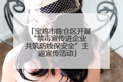 宝鸡市陈仓区开展“禁毒宣传进企业 共筑防线保安全”主题宣传活动