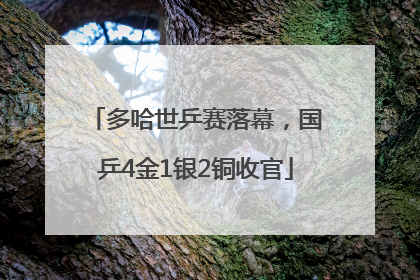 多哈世乒赛落幕，国乒4金1银2铜收官