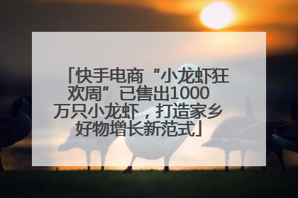 快手电商“小龙虾狂欢周”已售出1000万只小龙虾，打造家乡好物增长新范式