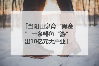 当阳山泉育“黑金” 一条鲟鱼“游”出10亿元大产业