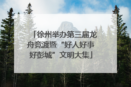 徐州举办第三届龙舟竞渡暨“好人好事好彭城”文明大集