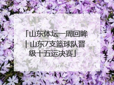 山东体坛一周回眸｜山东7支篮球队晋级十五运决赛