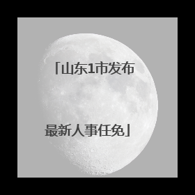 山东1市发布最新人事任免