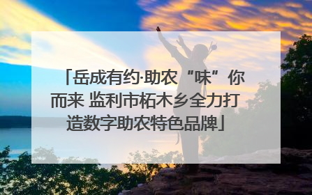 岳成有约·助农“味”你而来 监利市柘木乡全力打造数字助农特色品牌